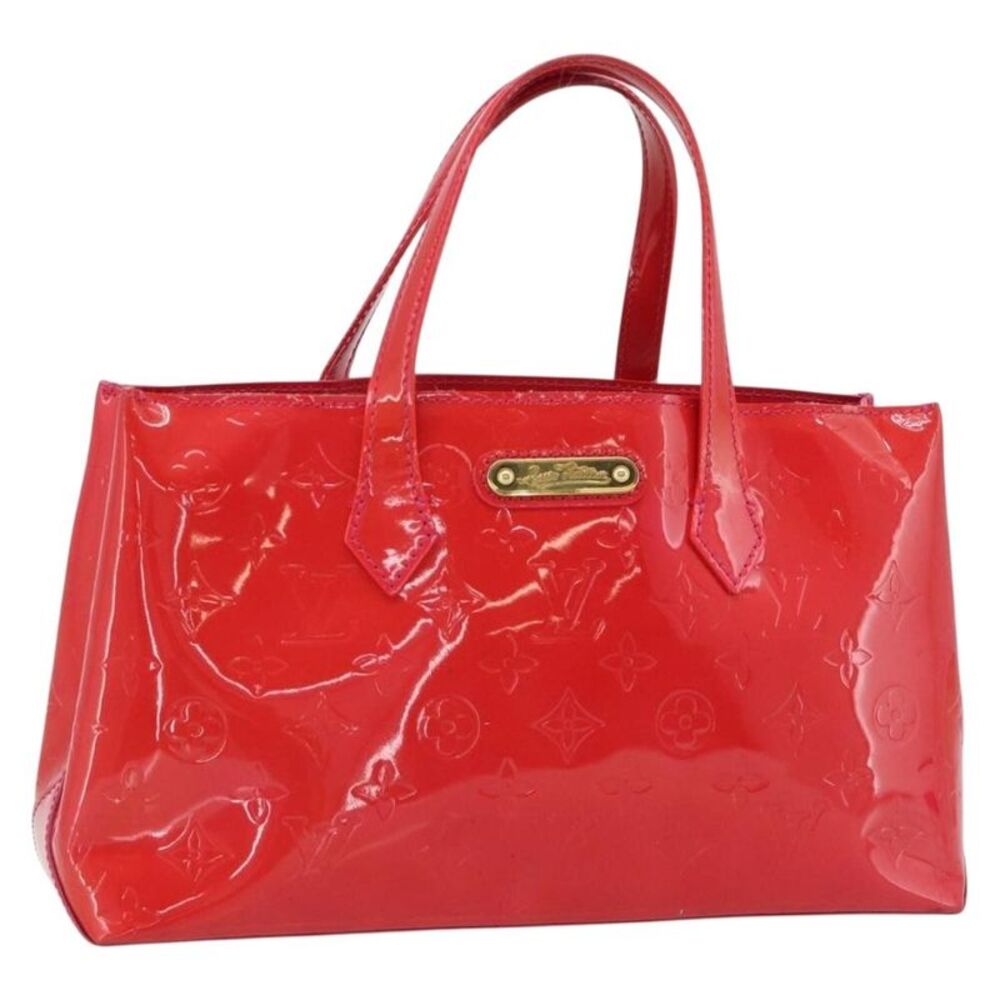 Louis Vuitton Wilshire Monogram Vernis Pink Patent_Leather Handbag